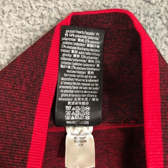 Victoria Secret PINK Leggings Women Medium‎ Red Joggers Pants Logo Yoga Workout - Picture 3 of 8